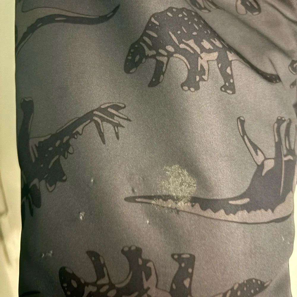 Carter's Classic & Unique Boys Gray Green Dinosaur Winter Coat‎ Size 10 Hooded